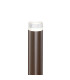 Springwater Ribbed Line 55cm Post Lamp Short Diagonal Pattern Acrylic Shade 1 x GU10 IP54 Dark Brown/Clear/Frosted -6