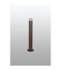 Springwater Ribbed Line 55cm Post Lamp Short Diagonal Pattern Acrylic Shade 1 x GU10 IP54 Dark Brown/Clear/Frosted -7