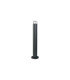 Springwater Ribbed Line 55cm Post Lamp Short Diagonal Pattern Acrylic Shade 1 x GU10 IP54 Grey/Clear/Frosted -4