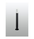Springwater Ribbed Line 55cm Post Lamp Tall Diagonal Pattern Acrylic Shade 1 x GU10 IP54 Black/Clear/Frosted -3