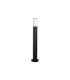 Springwater Ribbed Line 55cm Post Lamp Tall Diagonal Pattern Acrylic Shade 1 x GU10 IP54 Black/Clear/Frosted -4