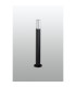 Springwater Ribbed Line 55cm Post Lamp Tall Diagonal Pattern Acrylic Shade 1 x GU10 IP54 Black/Clear/Frosted -7
