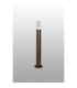 Springwater Ribbed Line 55cm Post Lamp Tall Diagonal Pattern Acrylic Shade 1 x GU10 IP54 Dark Brown/Clear/Frosted -3