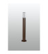 Springwater Ribbed Line 55cm Post Lamp Tall Diagonal Pattern Acrylic Shade 1 x GU10 IP54 Dark Brown/Clear/Frosted -5
