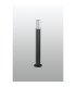 Springwater Ribbed Line 55cm Post Lamp Tall Diagonal Pattern Acrylic Shade 1 x GU10 IP54 Grey/Clear/Frosted -7