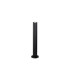 Springwater Ribbed Line 55cm Post Lamp Dome Acrylic Shade 1 x GU10 IP54 Black/Clear/Frosted -1