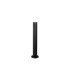 Springwater Ribbed Line 55cm Post Lamp Dome Acrylic Shade 1 x GU10 IP54 Black/Clear/Frosted -4