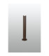 Springwater Ribbed Line 55cm Post Lamp Dome Acrylic Shade 1 x GU10 IP54 Dark Brown/Clear/Frosted -3