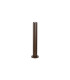 Springwater Ribbed Line 55cm Post Lamp Dome Acrylic Shade 1 x GU10 IP54 Dark Brown/Clear/Frosted -4