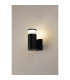 Springwater Diamond Pattern Wall Lamp X Pattern Acrylic Shade 1 x GU10 IP54 Black/Clear/Frosted -3