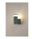 Springwater Diamond Pattern Wall Lamp X Pattern Acrylic Shade 1 x GU10 IP54 Grey/Clear/Frosted -3