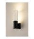 Springwater II Diamond Pattern Wall Lamp Bubble Acrylic Shade 1 x GU10 IP54 Black/Clear -3