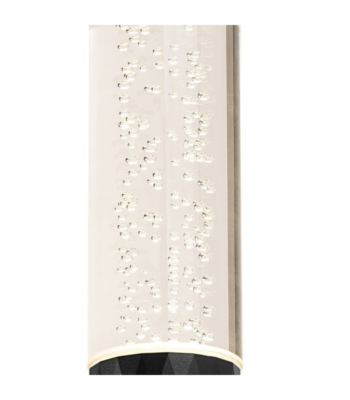 Springwater II Diamond Pattern Wall Lamp Bubble Acrylic Shade 1 x GU10 IP54 Black/Clear -5