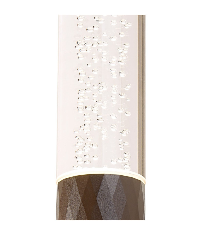 Springwater II Diamond Pattern Wall Lamp Bubble Acrylic Shade 1 x GU10 IP54 Dark Brown/Clear -6