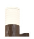 Springwater Diamond Pattern Wall Lamp Horizontal Line Acrylic Shade 1 x GU10 IP54 Dark Brown/Clear/Frosted -6