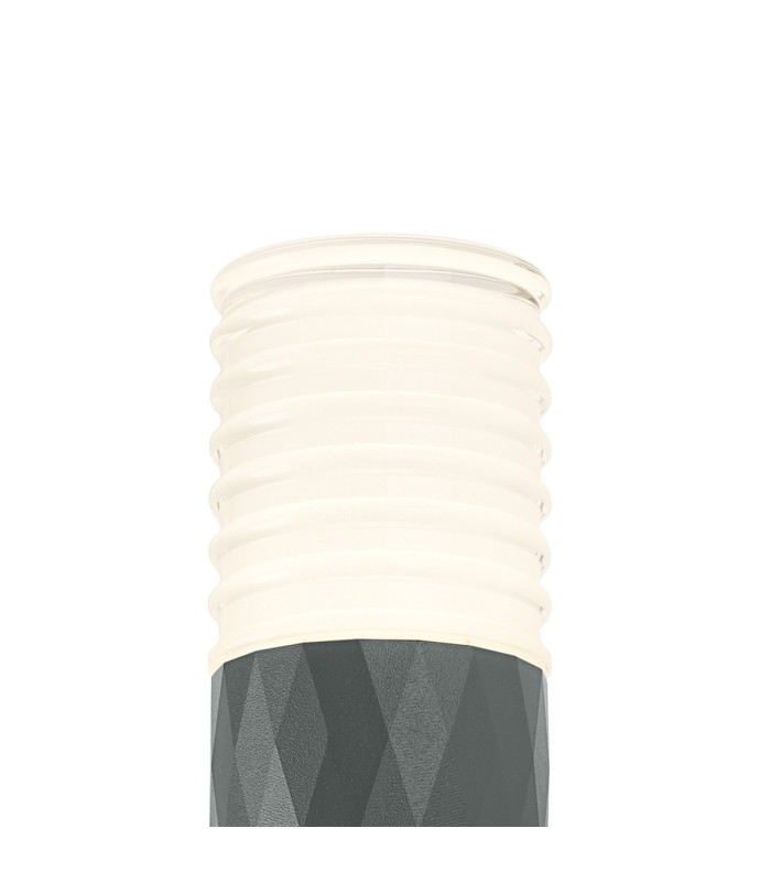 Springwater Diamond Pattern Wall Lamp Horizontal Line Acrylic Shade 1 x GU10 IP54 Grey/Clear/Frosted -5