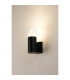 Springwater Diamond Pattern Wall Lamp Tier Pattern Acrylic Shade 1 x GU10 IP54 Black/Clear -3