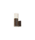 Springwater Diamond Pattern Wall Lamp Bubble Acrylic Shade 1 x GU10 IP54 Dark Brown/Clear -1