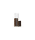 Springwater Diamond Pattern Wall Lamp Bubble Acrylic Shade 1 x GU10 IP54 Dark Brown/Clear -4