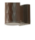 Springwater Diamond Pattern Wall Lamp Bubble Acrylic Shade 1 x GU10 IP54 Dark Brown/Clear -5