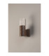Springwater Diamond Pattern Wall Lamp Bubble Acrylic Shade 1 x GU10 IP54 Dark Brown/Clear -7