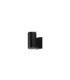 Springwater Diamond Pattern Wall Lamp Shallow Acrylic Shade 1 x GU10 IP54 Black/Clear/Frosted -1