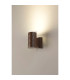 Springwater Diamond Pattern Wall Lamp Shallow Acrylic Shade 1 x GU10 IP54 Dark Brown/Clear/Frosted -3