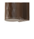 Springwater Diamond Pattern Wall Lamp Shallow Acrylic Shade 1 x GU10 IP54 Dark Brown/Clear/Frosted -6