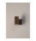 Springwater Diamond Pattern Wall Lamp Shallow Acrylic Shade 1 x GU10 IP54 Dark Brown/Clear/Frosted -7