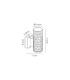 Springwater Diamond Pattern Wall Lamp Short Diagonal Pattern Acrylic Shade 1 x GU10 IP54 Dark Brown/Clear/Frosted -2