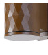 Springwater Diamond Pattern Wall Lamp Short Diagonal Pattern Acrylic Shade 1 x GU10 IP54 Dark Brown/Clear/Frosted -6