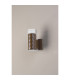Springwater Diamond Pattern Wall Lamp Short Diagonal Pattern Acrylic Shade 1 x GU10 IP54 Dark Brown/Clear/Frosted -8