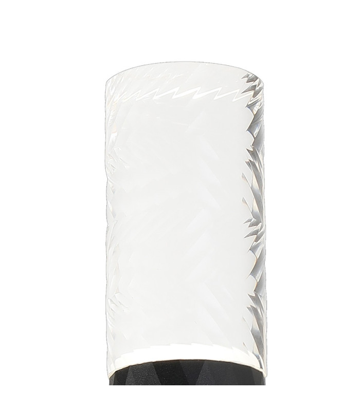 Springwater Diamond Pattern Wall Lamp Tall Diagonal Pattern Acrylic Shade 1 x GU10 IP54 Black/Clear/Frosted -5
