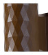 Springwater Diamond Pattern Wall Lamp Tall Diagonal Pattern Acrylic Shade 1 x GU10 IP54 Dark Brown/Clear/Frosted -7