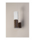 Springwater Diamond Pattern Wall Lamp Tall Diagonal Pattern Acrylic Shade 1 x GU10 IP54 Dark Brown/Clear/Frosted -8