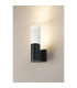 Springwater Diamond Pattern Wall Lamp Tall Diagonal Pattern Acrylic Shade 1 x GU10 IP54 Grey/Clear/Frosted -3