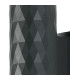 Springwater Diamond Pattern Wall Lamp Tall Diagonal Pattern Acrylic Shade 1 x GU10 IP54 Grey/Clear/Frosted -6
