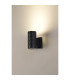 Springwater Diamond Pattern Wall Lamp Dome Acrylic Shade 1 x GU10 IP54 Black/Clear/Frosted -3