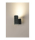 Springwater Diamond Pattern Wall Lamp Dome Acrylic Shade 1 x GU10 IP54 Grey/Clear/Frosted -3