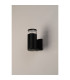 Springwater Ribbed Line Wall Lamp X Pattern Acrylic Shade 1 x GU10 IP54 Black/Clear/Frosted -7