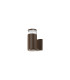 Springwater Ribbed Line Wall Lamp X Pattern Acrylic Shade 1 x GU10 IP54 Dark Brown/Clear/Frosted -4