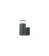 Springwater Ribbed Line Wall Lamp X Pattern Acrylic Shade 1 x GU10 IP54 Grey/Clear/Frosted -1