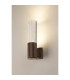 Springwater II Ribbed Line Wall Lamp Bubble Acrylic Shade 1 x GU10 IP54 Dark Brown/Clear -3