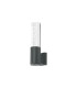 Springwater II Ribbed Line Wall Lamp Bubble Acrylic Shade 1 x GU10 IP54 Grey/Clear -4