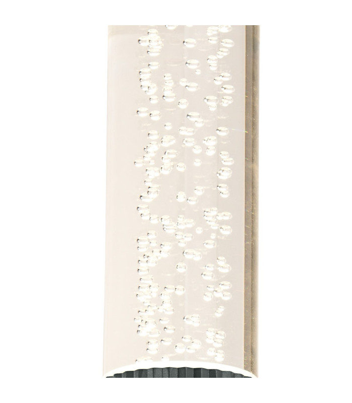 Springwater II Ribbed Line Wall Lamp Bubble Acrylic Shade 1 x GU10 IP54 Grey/Clear -5