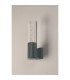 Springwater II Ribbed Line Wall Lamp Bubble Acrylic Shade 1 x GU10 IP54 Grey/Clear -7