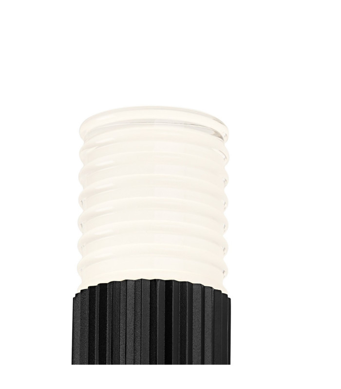 Springwater Ribbed Line Wall Lamp Horizontal Line Acrylic Shade 1 x GU10 IP54 Black/Clear/Frosted -5