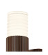 Springwater Ribbed Line Wall Lamp Horizontal Line Acrylic Shade 1 x GU10 IP54 Dark Brown/Clear/Frosted -6