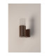 Springwater Ribbed Line Wall Lamp Horizontal Line Acrylic Shade 1 x GU10 IP54 Dark Brown/Clear/Frosted -7