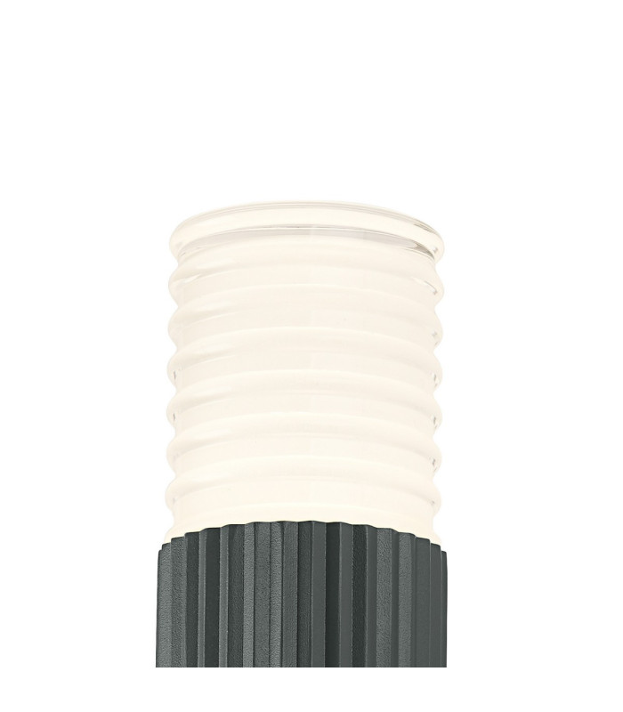 Springwater Ribbed Line Wall Lamp Horizontal Line Acrylic Shade 1 x GU10 IP54 Grey/Clear/Frosted -5